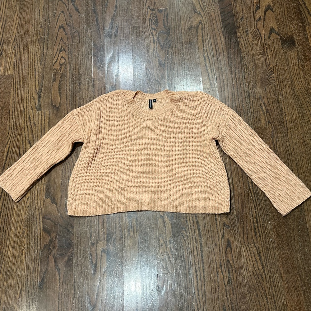 Pink cropped sweater